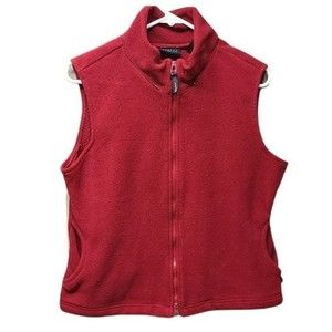 Express red zipper vest pocket with separate area for thumb size medium